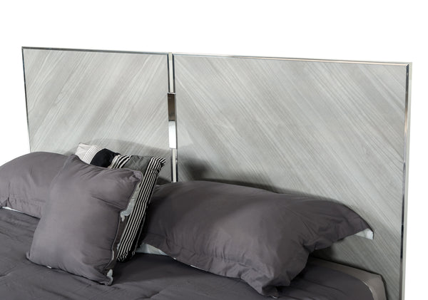 VIG Furniture Nova Domus Alexa Italian Modern Grey Bed VGACALEXA-BED