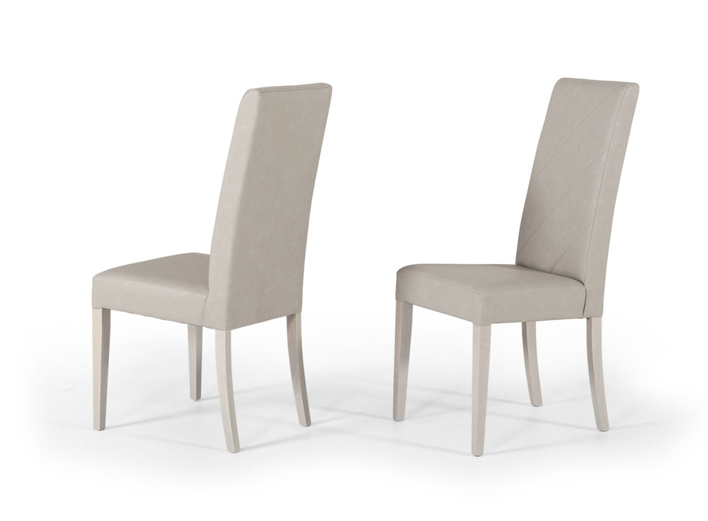 VIG Furniture Nova Domus Alexa Italian Modern Grey Dining Chair (Set of 2) VGACALEXA-CHR
