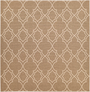 Alfresco ALF-9587 Cottage Olefin Rug ALF9587-89SQ Camel, Cream 100% Olefin 8'10" Square