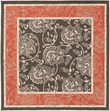 Alfresco ALF-9592 Traditional Olefin Rug ALF9592-73SQ Black, Rust, Cream, Camel 100% Olefin 7'3" Square