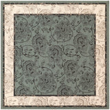 Alfresco ALF-9594 Traditional Olefin Rug ALF9594-89SQ Sage, Cream, Black, Camel 100% Olefin 8'10" Square