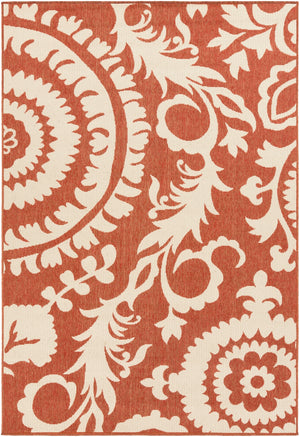 Alfresco ALF-9613 Cottage Olefin Rug ALF9613-89129 Rust, Cream 100% Olefin 8'10" x 12'10"