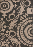 Alfresco ALF-9615 Cottage Olefin Rug ALF9615-89129 Black, Camel 100% Olefin 8'10" x 12'10"