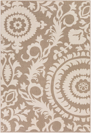 Alfresco ALF-9616 Cottage Olefin Rug ALF9616-76109 Camel, Cream 100% Olefin 7'3" x 10'6"