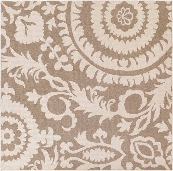 Alfresco ALF-9616 Cottage Olefin Rug ALF9616-89SQ Camel, Cream 100% Olefin 8'10" Square