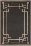 Alfresco ALF-9630 Cottage Olefin Rug ALF9630-76109 Black, Camel, Cream 100% Olefin 7'3" x 10'6"