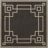 Alfresco ALF-9630 Cottage Olefin Rug ALF9630-89SQ Black, Camel, Cream 100% Olefin 8'10" Square