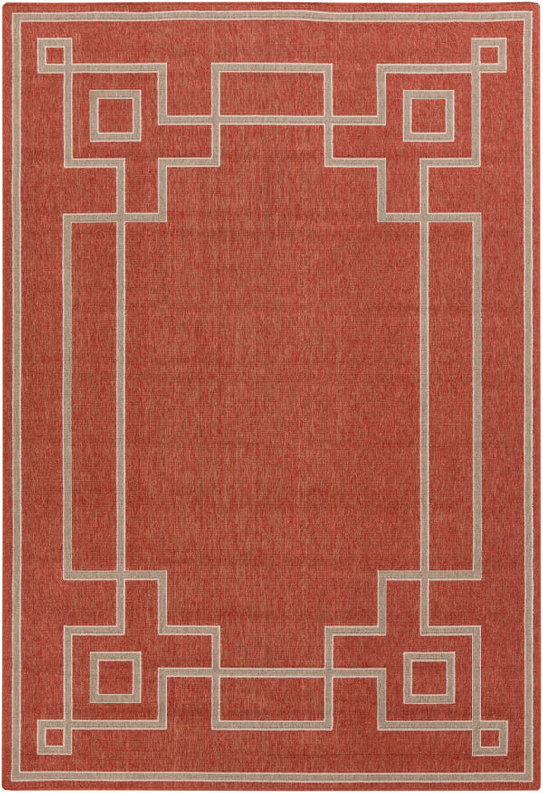 Alfresco ALF-9631 Cottage Olefin Rug ALF9631-89129 Rust, Camel, Cream 100% Olefin 8'10" x 12'10"