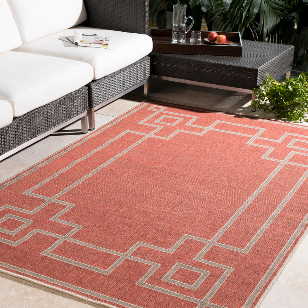 Alfresco ALF-9631 Cottage Olefin Rug ALF9631-2379 Rust, Camel, Cream 100% Olefin 2'5" x 7'10"