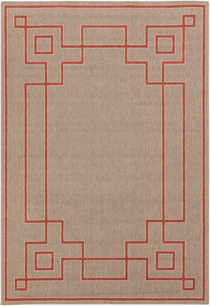 Alfresco ALF-9633 Cottage Olefin Rug ALF9633-89129 Rust, Camel, Cream 100% Olefin 8'10" x 12'10"