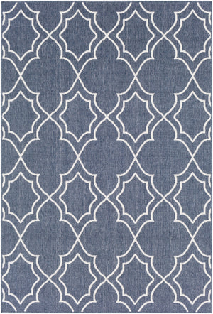 Alfresco ALF-9650 Cottage Olefin Rug ALF9650-89129 Charcoal, White 100% Olefin 8'10" x 12'10"