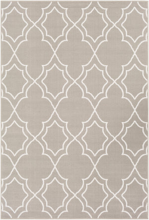 Alfresco ALF-9651 Cottage Olefin Rug ALF9651-89129 Taupe, White 100% Olefin 8'10" x 12'10"