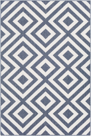 Alfresco ALF-9657 Modern Olefin Rug ALF9657-89129 Charcoal, White 100% Olefin 8'10" x 12'10"