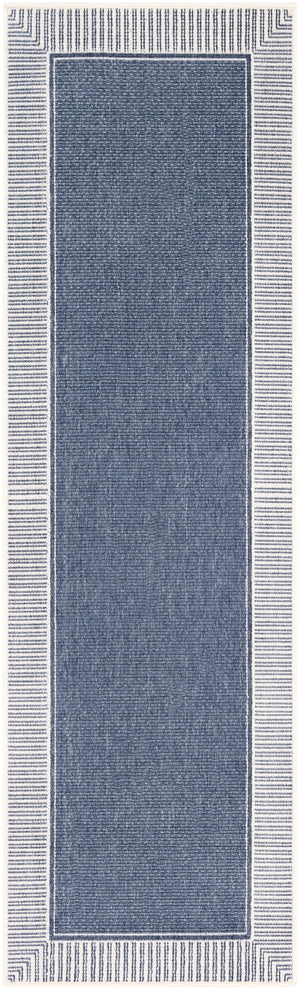 Alfresco ALF-9682 Cottage Olefin Rug ALF9682-2379 Charcoal, White 100% Olefin 2'5" x 7'10"