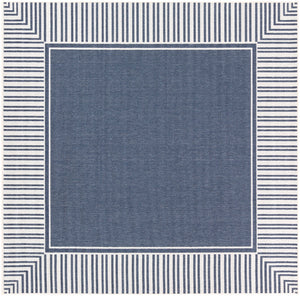Alfresco ALF-9682 Cottage Olefin Rug ALF9682-89SQ Charcoal, White 100% Olefin 8'10" Square