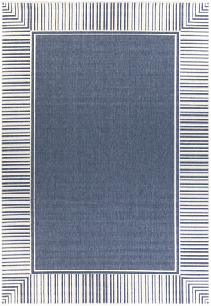 Alfresco ALF-9682 Cottage Olefin Rug ALF9682-76109 Charcoal, White 100% Olefin 7'3" x 10'6"
