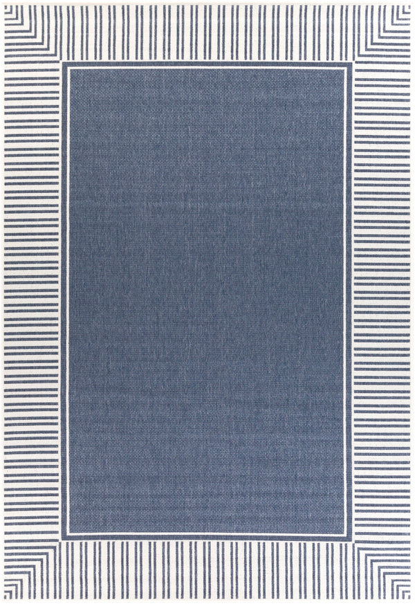 Alfresco ALF-9682 Cottage Olefin Rug ALF9682-76109 Charcoal, White 100% Olefin 7'3" x 10'6"
