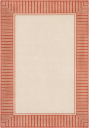 Alfresco ALF-9683 Cottage Olefin Rug ALF9683-89129 Burnt Orange, Cream 100% Olefin 8'10" x 12'10"