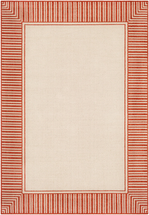 Alfresco ALF-9683 Cottage Olefin Rug ALF9683-89129 Burnt Orange, Cream 100% Olefin 8'10" x 12'10"