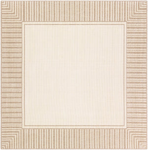 Alfresco ALF-9685 Cottage Olefin Rug ALF9685-89SQ Camel, Cream 100% Olefin 8'10" Square