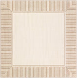 Alfresco ALF-9685 Cottage Olefin Rug ALF9685-89SQ Camel, Cream 100% Olefin 8'10" Square