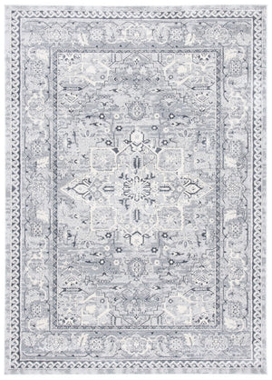 Alhambra 600 Alhambra 610 Traditional Power Loomed 60% Polypropylene, 40% Shrink Poly Rug Cream / Grey