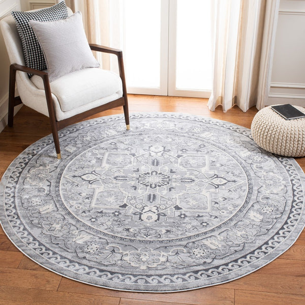 Safavieh Alhambra 610 Power Loomed 75% Polypropylene/25% Polyester Transitional Rug ALH610A-5SQ