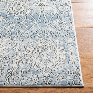 Alhambra 600 Alhambra 617 Traditional Power Loomed 60% Polypropylene, 40% Shrink Poly Rug Ivory / Blue