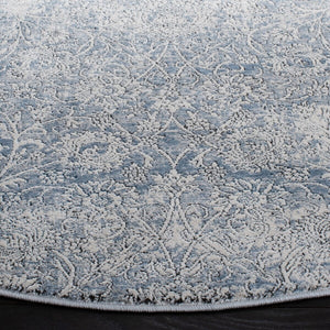 Alhambra 600 Alhambra 617 Traditional Power Loomed 60% Polypropylene, 40% Shrink Poly Rug Ivory / Blue