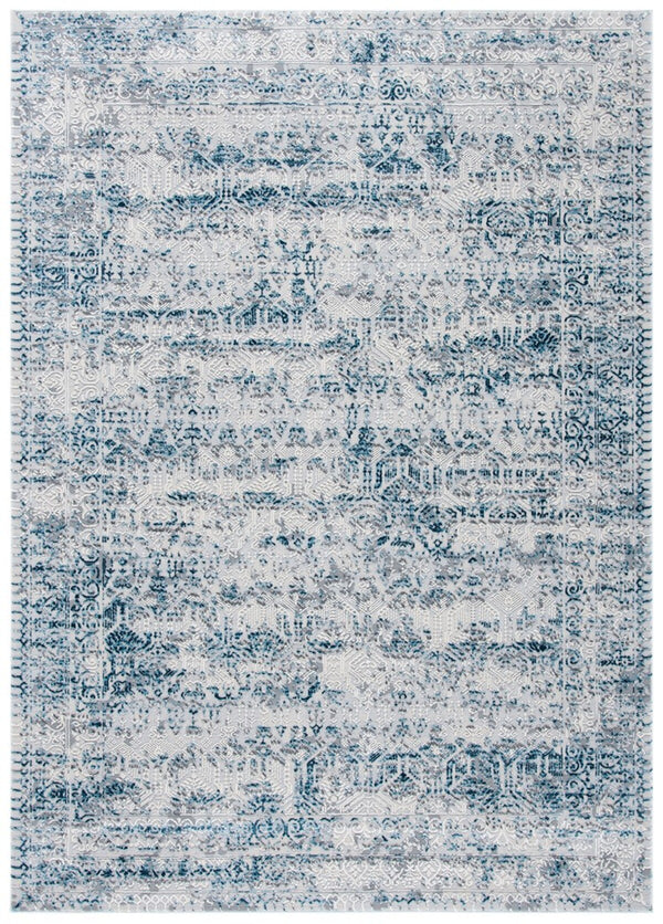 Alhambra 600 Alhambra 625 Traditional Power Loomed 60% Polypropylene, 40% Shrink Poly Rug Cream / Turquoise