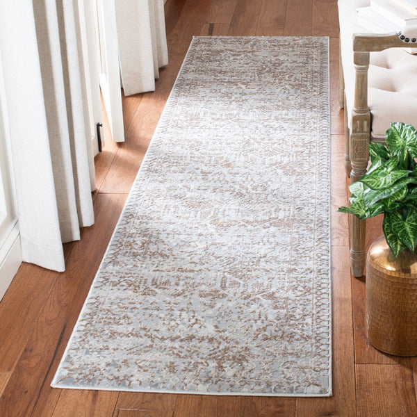 Alhambra 600 Alhambra 625 Traditional Power Loomed 60% Polypropylene, 40% Shrink Poly Rug Grey / Brown