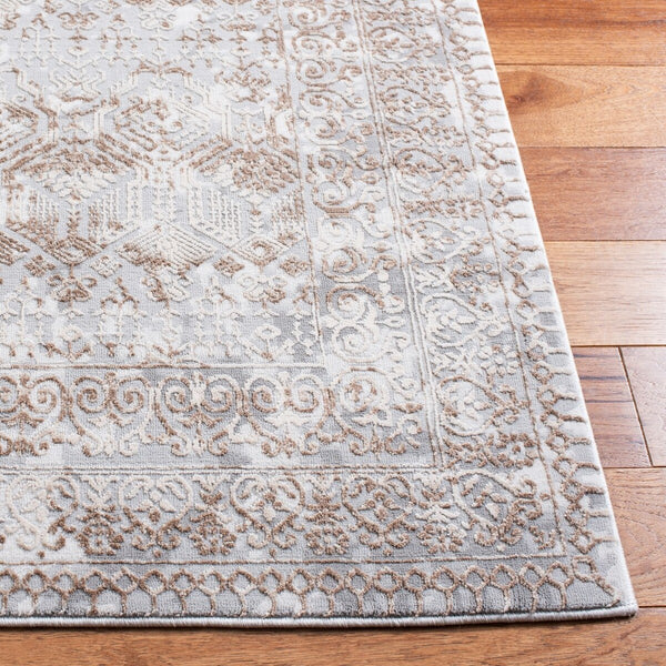 Alhambra 600 Alhambra 625 Traditional Power Loomed 60% Polypropylene, 40% Shrink Poly Rug Grey / Brown