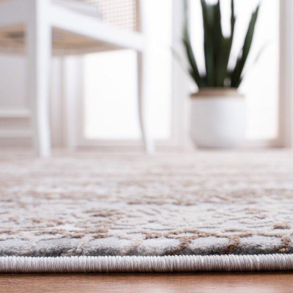 Alhambra 600 Alhambra 625 Traditional Power Loomed 60% Polypropylene, 40% Shrink Poly Rug Grey / Brown