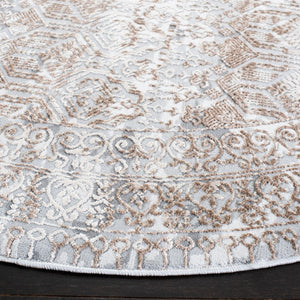 Alhambra 600 Alhambra 625 Traditional Power Loomed 60% Polypropylene, 40% Shrink Poly Rug Grey / Brown