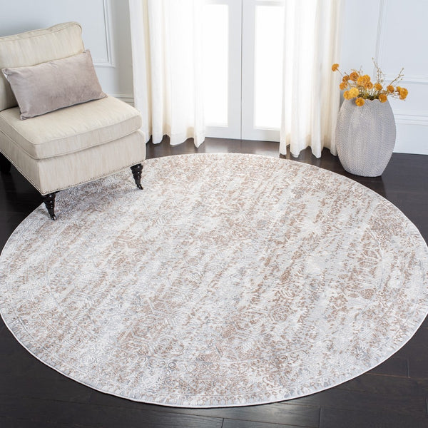 Alhambra 600 Alhambra 625 Traditional Power Loomed 60% Polypropylene, 40% Shrink Poly Rug Grey / Brown