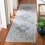 Alhambra 600 Alhambra 628 Traditional Power Loomed 60% Polypropylene, 40% Shrink Poly Rug Light Grey / Navy