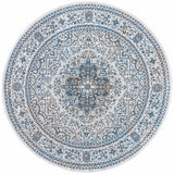 Alhambra 600 Alhambra 628 Traditional Power Loomed 60% Polypropylene, 40% Shrink Poly Rug Light Grey / Navy