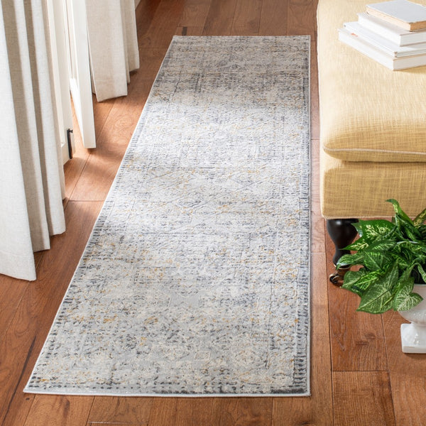 Alhambra 600 Alhambra 629 Traditional Power Loomed 60% Polypropylene, 40% Shrink Poly Rug Light Grey / Grey