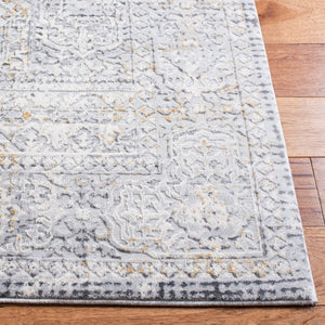 Alhambra 600 Alhambra 629 Traditional Power Loomed 60% Polypropylene, 40% Shrink Poly Rug Light Grey / Grey