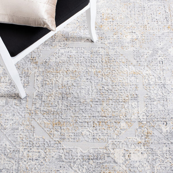 Alhambra 600 Alhambra 629 Traditional Power Loomed 60% Polypropylene, 40% Shrink Poly Rug Light Grey / Grey