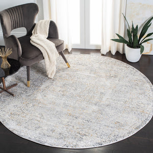 Alhambra 600 Alhambra 629 Traditional Power Loomed 60% Polypropylene, 40% Shrink Poly Rug Light Grey / Grey