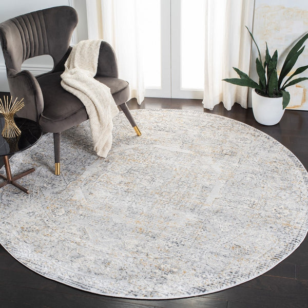 Alhambra 600 Alhambra 629 Traditional Power Loomed 60% Polypropylene, 40% Shrink Poly Rug Light Grey / Grey