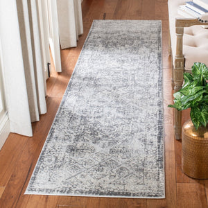 Alhambra 600 Alhambra 629 Traditional Power Loomed 60% Polypropylene, 40% Shrink Poly Rug Dark Grey / Grey