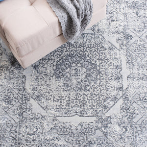 Alhambra 600 Alhambra 629 Traditional Power Loomed 60% Polypropylene, 40% Shrink Poly Rug Dark Grey / Grey