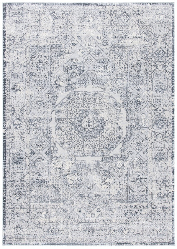 Alhambra 600 Alhambra 629 Traditional Power Loomed 60% Polypropylene, 40% Shrink Poly Rug Dark Grey / Grey