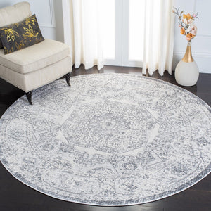 Alhambra 600 Alhambra 629 Traditional Power Loomed 60% Polypropylene, 40% Shrink Poly Rug Dark Grey / Grey