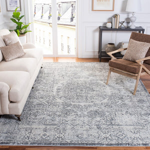 Alhambra 600 Alhambra 629 Traditional Power Loomed 60% Polypropylene, 40% Shrink Poly Rug Dark Grey / Grey