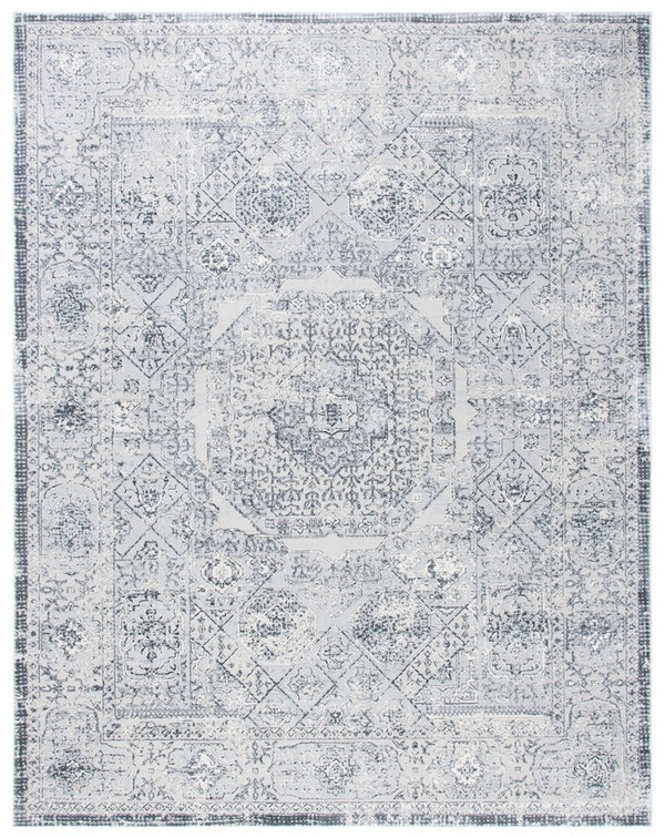 Alhambra 600 Alhambra 629 Traditional Power Loomed 60% Polypropylene, 40% Shrink Poly Rug Dark Grey / Grey