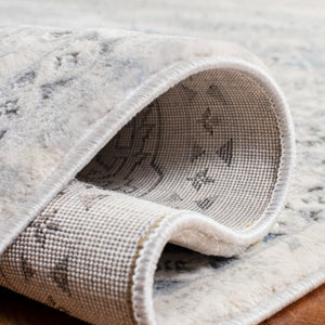 Alhambra 600 Alhambra 629 Traditional Power Loomed 60% Polypropylene, 40% Shrink Poly Rug Grey / Blue