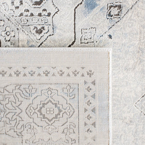 Alhambra 600 Alhambra 629 Traditional Power Loomed 60% Polypropylene, 40% Shrink Poly Rug Grey / Blue